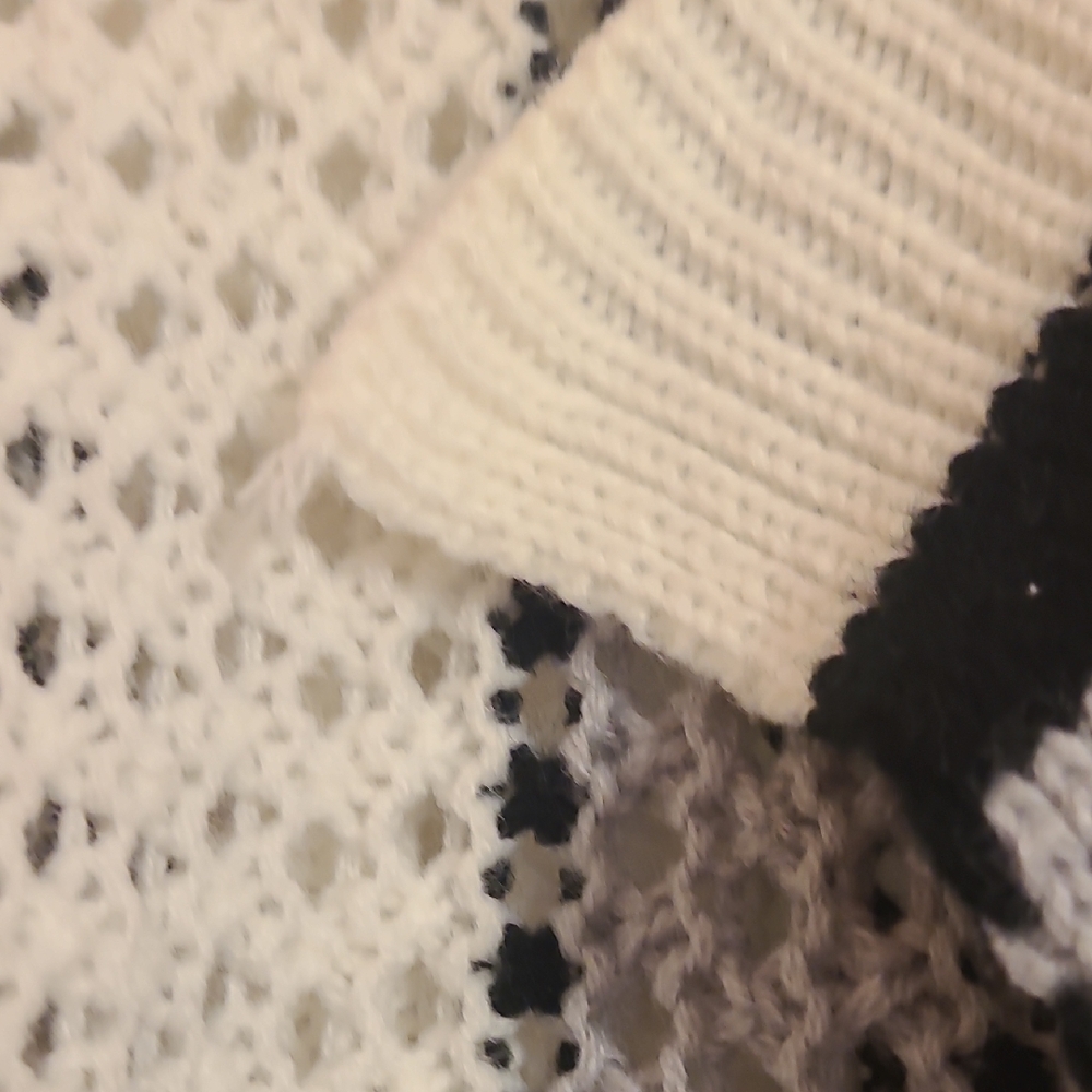 SHEIN Monochrome Striped Cardigan - Picture 2 of 3